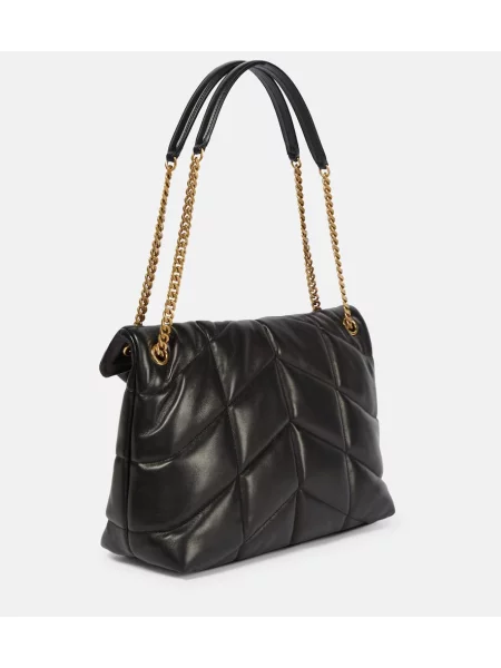 Geanta de piele Saint Laurent din piele negru