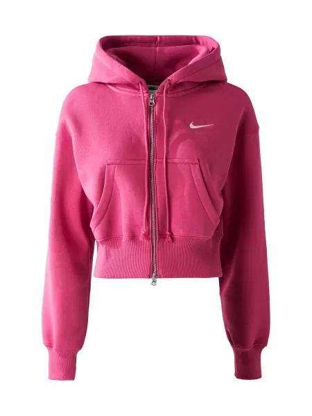 Nike Sportswear Gornji dio trenirke PHNX FLC roza bijela