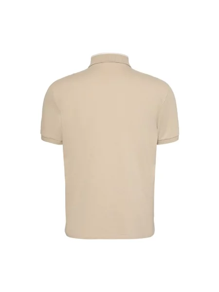 Casual s golierom tričko Calvin Klein Jeans béžová