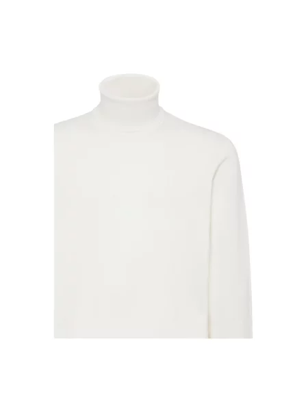 Sweter z golfem Brunello Cucinelli biały