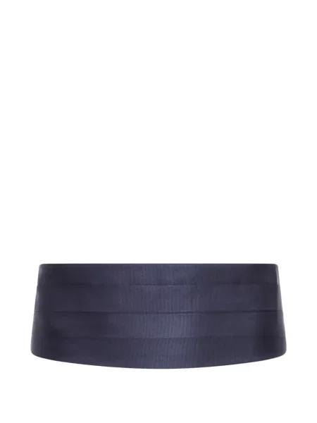 Vestă Giorgio Armani de mătase plisată albastru