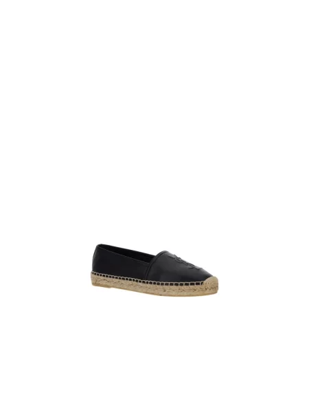 Espadryle Saint Laurent skórzane czarne