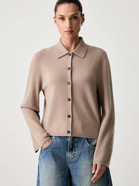 Marc O'Polo cardigan pentru femei cu lână bej