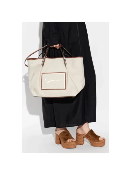 Torebka Lanvin beżowa