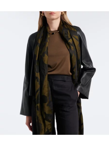 Top Max Mara de mătase verde