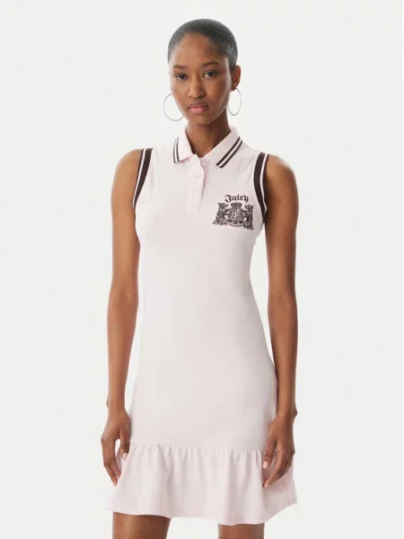 Juicy Couture Sukienka letnia Juicy Peplum różowy