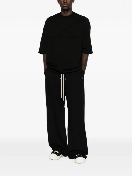 Бягане панталон Rick Owens Drkshdw с връзки черно