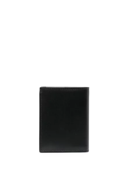 Iš natūralios odos piniginė Comme Des Garçons Wallet juoda