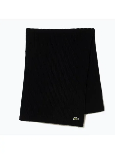 Шарф Lacoste black чорний