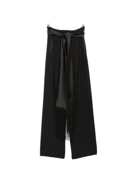 Pantaloni Imperial cu franjuri negru