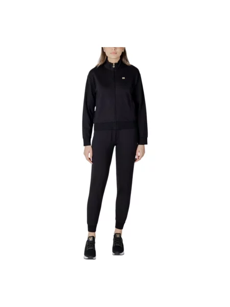 Komplet dresowy Emporio Armani Ea7 ze stretchu czarny