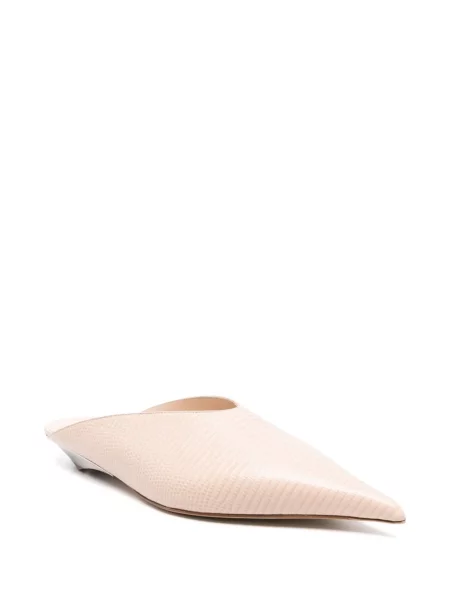 Papuci tip mules Mugler roz