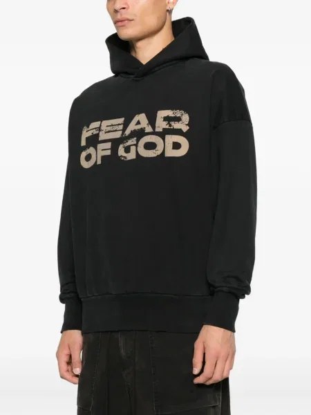 Суичър с качулка Fear Of God черно