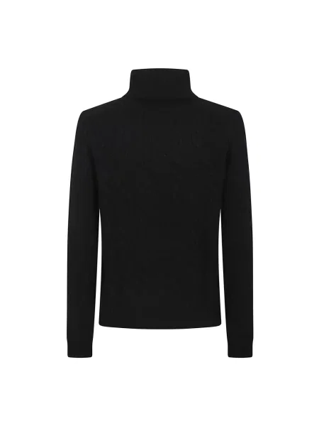 Sweter z dzianiny z wyhaftowanym logo Polo Ralph Lauren czarny