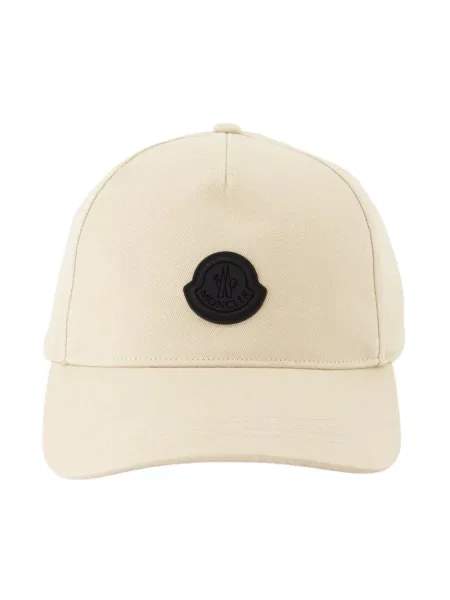 Czapka z daszkiem Moncler beżowa