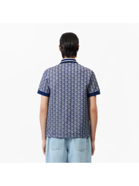 Поло Lacoste синее