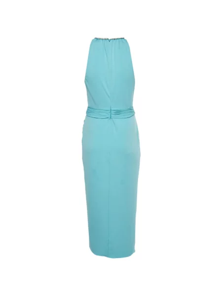 Rochie midi Self-portrait din jerseu albastru