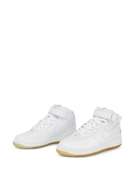Sneakers Nike Air Force 1 κλασικό υφαίνω διαγωνίως μπλε