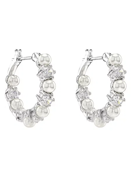 Swarovski Náušnice Matrix / průhledná stříbrná
