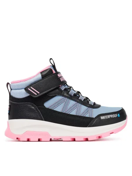 SKECHERS Škornji STORM BLAZER svetlo modra / roza črna