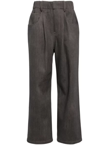 Szerokie spodnie Goen.j czarne