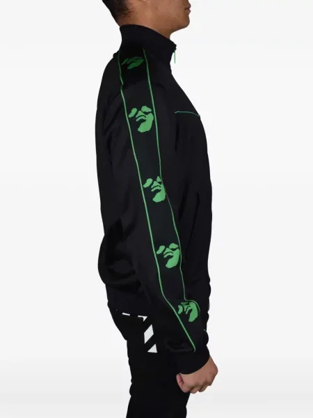 Hanorac Off-white cu imagine alb
