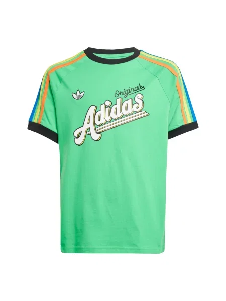 ADIDAS ORIGINALS Majica svijetlozelena / narančasta / crna bijela