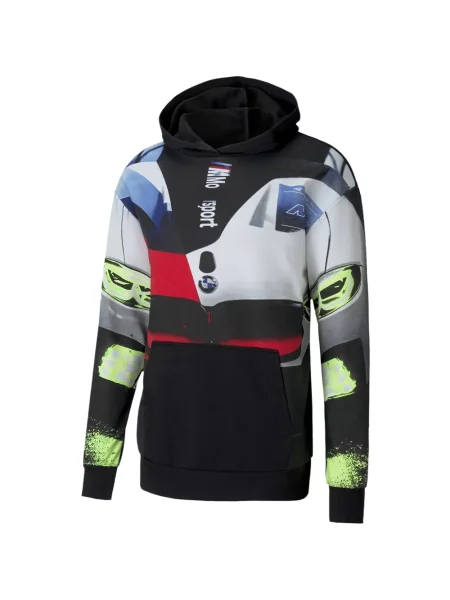 Hanorac cu glugă Puma streetstyle negru