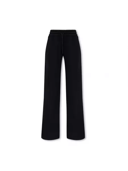 Joggery Off-white polarowe dzwony białe