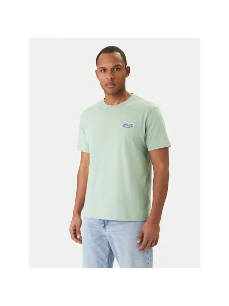 GUESS JEANS Póló menta zöld