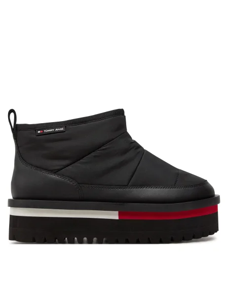 Tommy Jeans Cizme de zăpadă Tjw Flatform Boot Wl negru