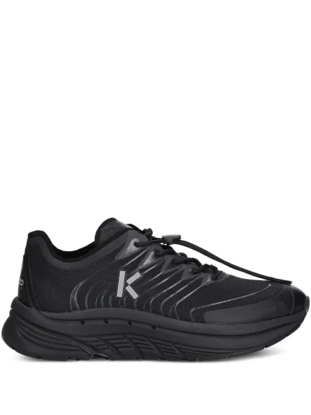 Sneakerși Kenzo cu șireturi din dantelă negru