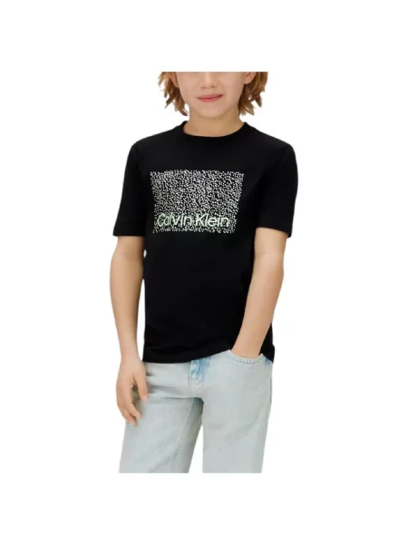 Tricou copii Calvin Klein Jeans negru