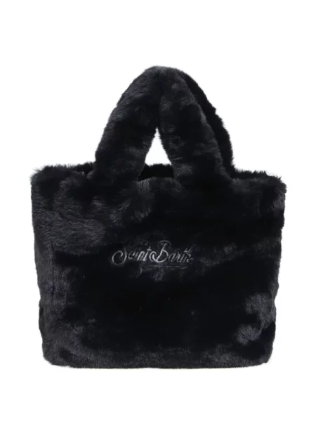 Shopper kabelka Mc2 Saint Barth s kožíškem černá