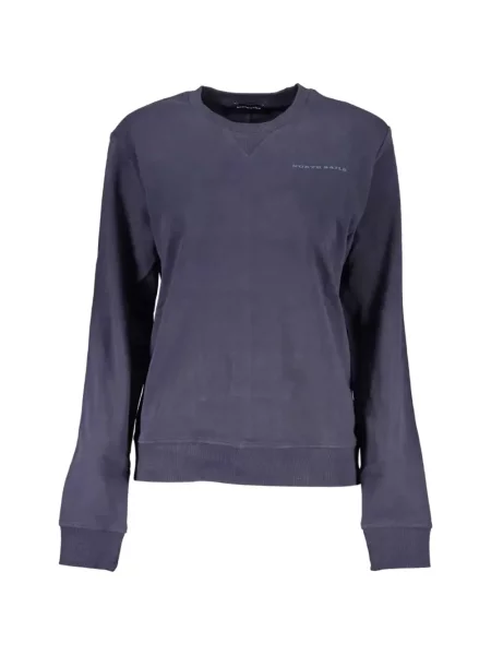Hanorac crewneck North Sails cu decolteu rotund cu autograf albastru