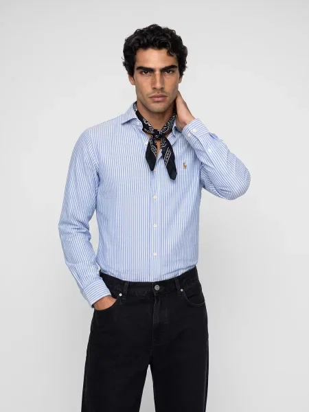 Košeľa Polo Ralph Lauren keper modrá