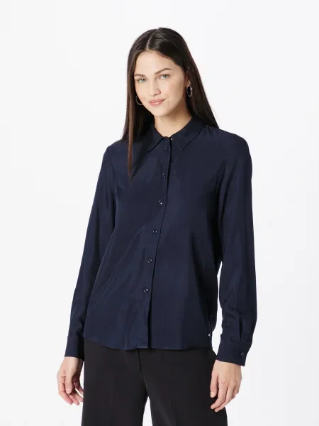 Dlhá košeľa Tommy Hilfiger s dlhými rukávmi modrá