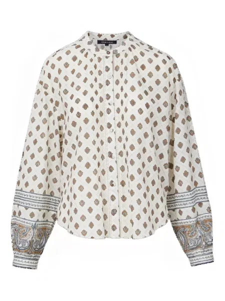 Блуза Veronica Beard с принт с пейсли десен бяло