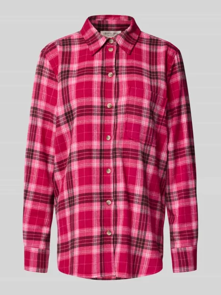 Bluzka koszulowa o kroju relaxed fit z kieszenią na piersi Christian Berg Woman