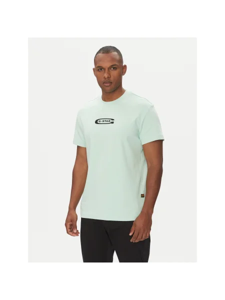 G-Star Raw Póló Old Skool Regular Fit zöld
