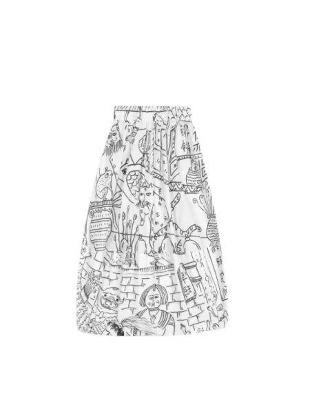 Spódnica midi Talking Walls