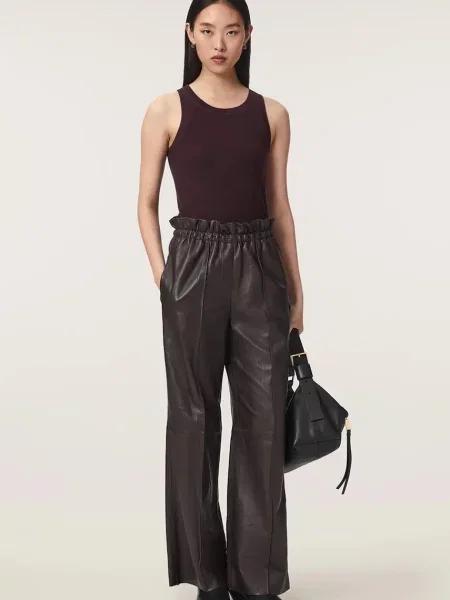 Кожаные брюки Allsaints