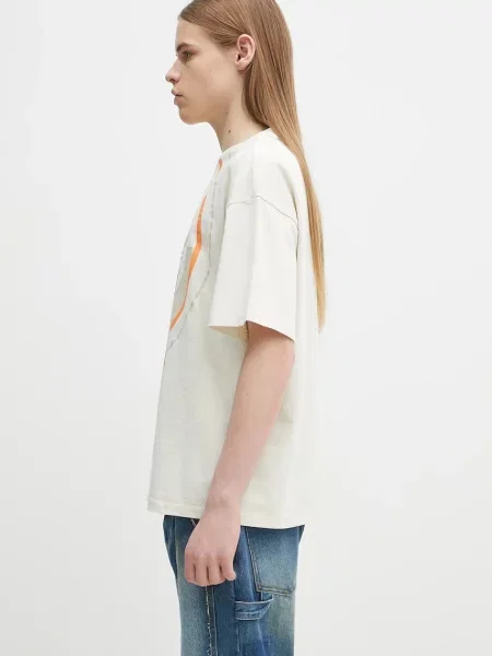 Napapijri t-shirt S-Tusco z nadrukiem beżowy