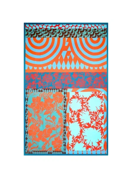 Szal Dries Van Noten niebieska