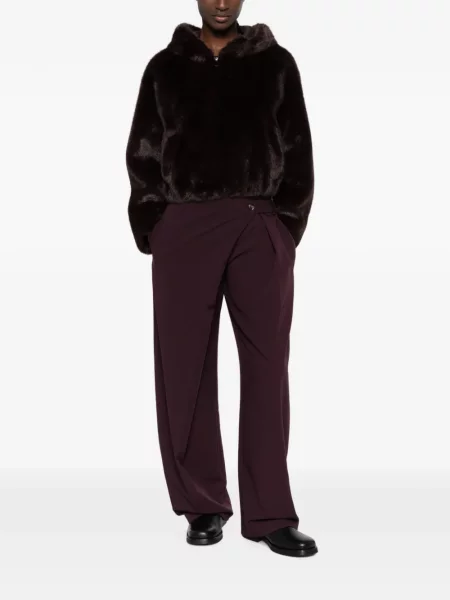 Pantaloni Pinko plic roșu