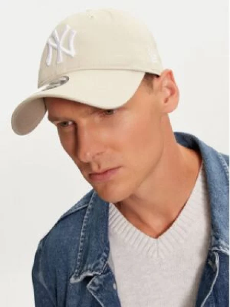 NEW ERA Kšiltovka 9 Twenty New York Yankees světle béžová bílá