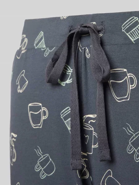 Spodnie od piżamy o kroju loose fit z elastycznym pasem Schiesser