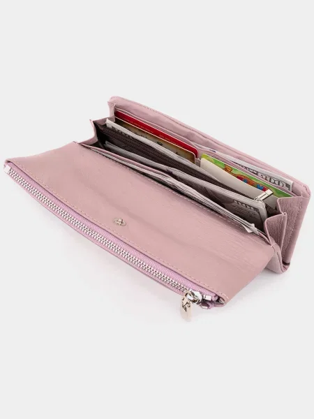 Кожаный клатч St Leather Accessories розовый