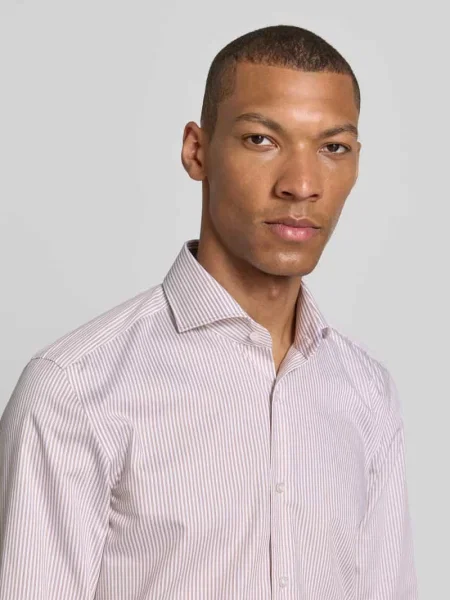 Koszula biznesowa o kroju slim fit z czystej bawełny model Boss