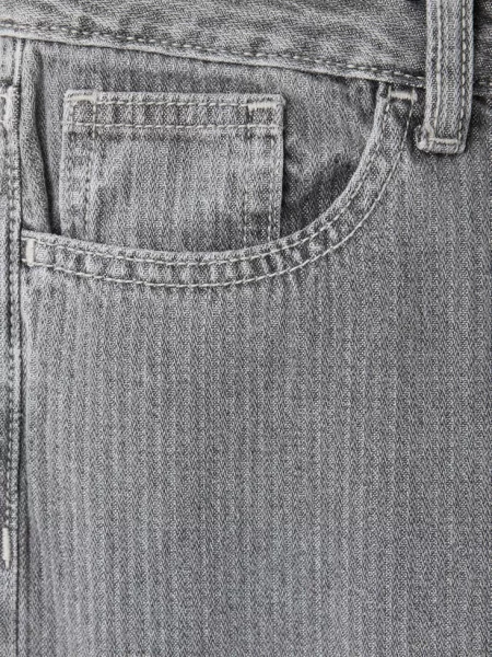 Jeansy wide leg w paski denim Teen 40 MANGO TEEN szary